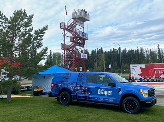 Drager Truck and Firefit tower